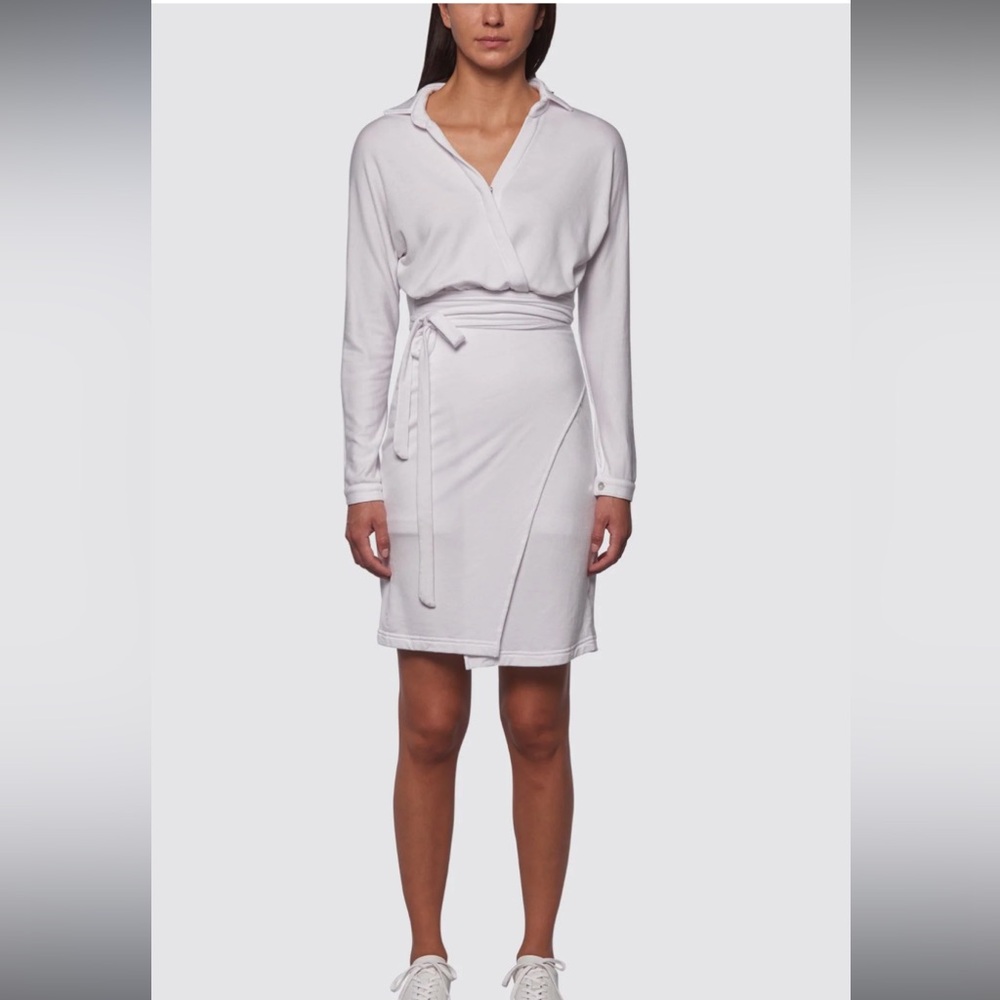 Bleusalt white wrap dress sz 6 (20)